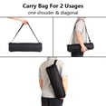 thumbnail image 6 of Tripod Carrying Case Bag With Shoulder Straps - 17 Inch Durable With Padded, Black Portable Folding Camera Tripod Photography Carry Bag Lights Microphone Stands Bag, 6 of 7