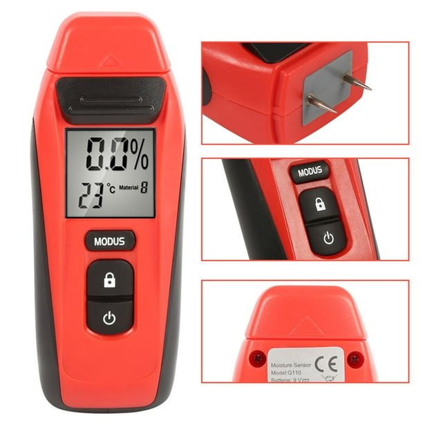 Handheld Moisture Meter LCD Screen Wood Moisture Meter For Wood Testing