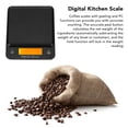 thumbnail image 4 of Báscula De Café Electrónica, Pesaje Preciso, Alta Sensibilidad, Fácil De Mantener, Báscula De Cocina Digital De 0,1 G Y 3 Kg, Pantalla LCD Con Temporizador Para Hornear, 4 of 7