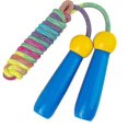 thumbnail image 3 of ZHAOCHENG Cuerda para saltar para niños con mangos de madera, cuerda para saltar arcoíris (2 piezas, azul, rosa), 3 of 5