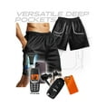 thumbnail image 3 of Ma Croix Men's Basic Mesh Shorts With Pockets PE Gym Workout Basketball Lounge Everyday Sportswear, 3 of 6