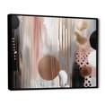 thumbnail image 2 of Designart Abstract black framed wall art, Captivating Circle in Rose Gold I , Abstract Modern Shapes Transitional Large framed wall art decor, Pink Modern black framed wall art, black frame, 2 of 5