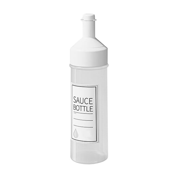 Beautynvta Plastic Squeeze Condiment Bottles, Kitchen Squirt Bottles for Sauces, Ketchup, Dressing, Oil, Easy Pour and Clean, White
