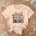 thumbnail image 7 of GaThRRgYP Summer Tops for Women,Women's Tops Short Sleeve T Shirts Blouse,Women Mother's Day Gift Mom Flower Print Short Sleeve Round Neck T-shirt Pattern Top Khaki XXXL, 7 of 7