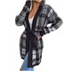 thumbnail image 2 of Puntoco Moda Mujer Otoño Invierno Color Sólido Enrejado Manga Larga Cardigan Suéter Chaqueta Tops Rollbacks Puntoco Puntoco-3742, 2 of 8