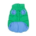 thumbnail image 5 of Oodles Green Quilted Puffer Bubble Hem Fall Dog Jacket, XS, 5 of 10