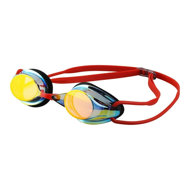 Natation pour Adultes et Adolescents Haute Définition Anti-Buée Compétitif pour Entraînement et Course Lentille PC Durable pour Clair dans la Piscine
