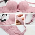 thumbnail image 6 of 1PC Bras for Women with Underwire Womens Bra Womens Underwire Bra Women Push Up Bra Womans Bras Everyday Bras for Women Pink XXL, 6 of 6