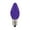 Purple, variant on C7 LED Frosted Smooth MINLEON Retrofit Christmas Bulbs