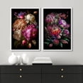thumbnail image 3 of IDEA4WALL Framed Canvas Print Wall Art Set Moody Flower Floral Botanical Prints Minimalist Art Modern Wall Decor Dark Academia Artwork for Living Room, Bedroom, Office - White 16"x24"x3, 3 of 5