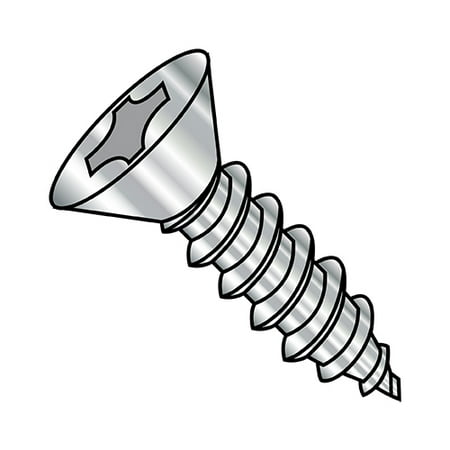 

8-18X2 Phillips Flat Self Tapping Screw Type AB Fully Threaded 18-8 Stainless Steel (Pack Qty 1 250) BC-0832ABPF188