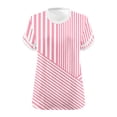 thumbnail image 5 of Dvprdro Plus Size V Neck Short Sleeve T Shirts Loose Fit Floral Casual Summer Tops, 5 of 6