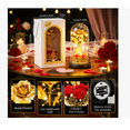 thumbnail image 4 of Regalo Romántico Rosa Eterna con led Color Dorado, 4 of 4