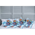 thumbnail image 6 of Ambesonne Dragon Throw Pillow Cover 4 Pack, Surreal Folk Tale Art, 20", Sky Blue Orange Indigo, 6 of 6