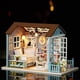 thumbnail image 5 of Kit de muebles en miniatura de cabaña de madera DIY, casa de juguete con LED Li, 5 of 5