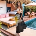 thumbnail image 3 of Yuyamidu Plumeria Flowers Sarong Wraps Swimsuit Coverup for Women Chiffon Wraps Beach Cover Up Comfortable Bikini Wrap Skirt Soft Long Bikini Wraps, 3 of 7