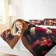 thumbnail image 4 of jejeloiu Santa Claus Queen Comforter Set,Merry Christmas Bedding Sets,Happy New Year Bedding Comforter Set For Men Women,Breathable Home Decor Reversible,3-Piece, 4 of 8