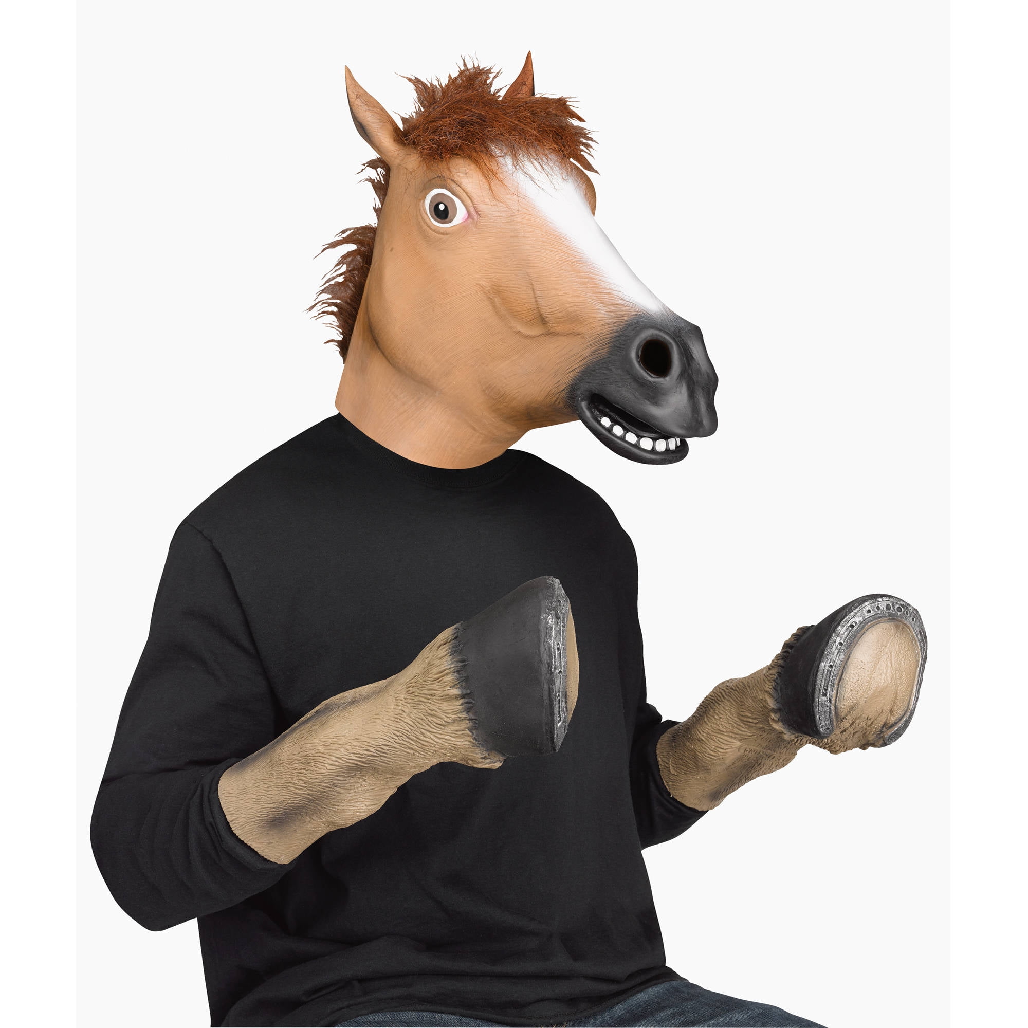 Prime Scully ønskelig Fun World Horse Head Mask Adult Halloween Accessory - Walmart.com