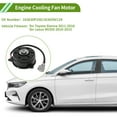 thumbnail image 2 of Motor de ventilador del radiador Unique Bargains para Toyota Sienna 2011-2016, motor de enfriamiento de motor silencioso No.163630P250 1 Pc, 2 of 6