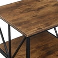 thumbnail image 4 of Tucson Table d'Appoint Starburst avec Étagères, Fini Bois Muscade, 4 of 6