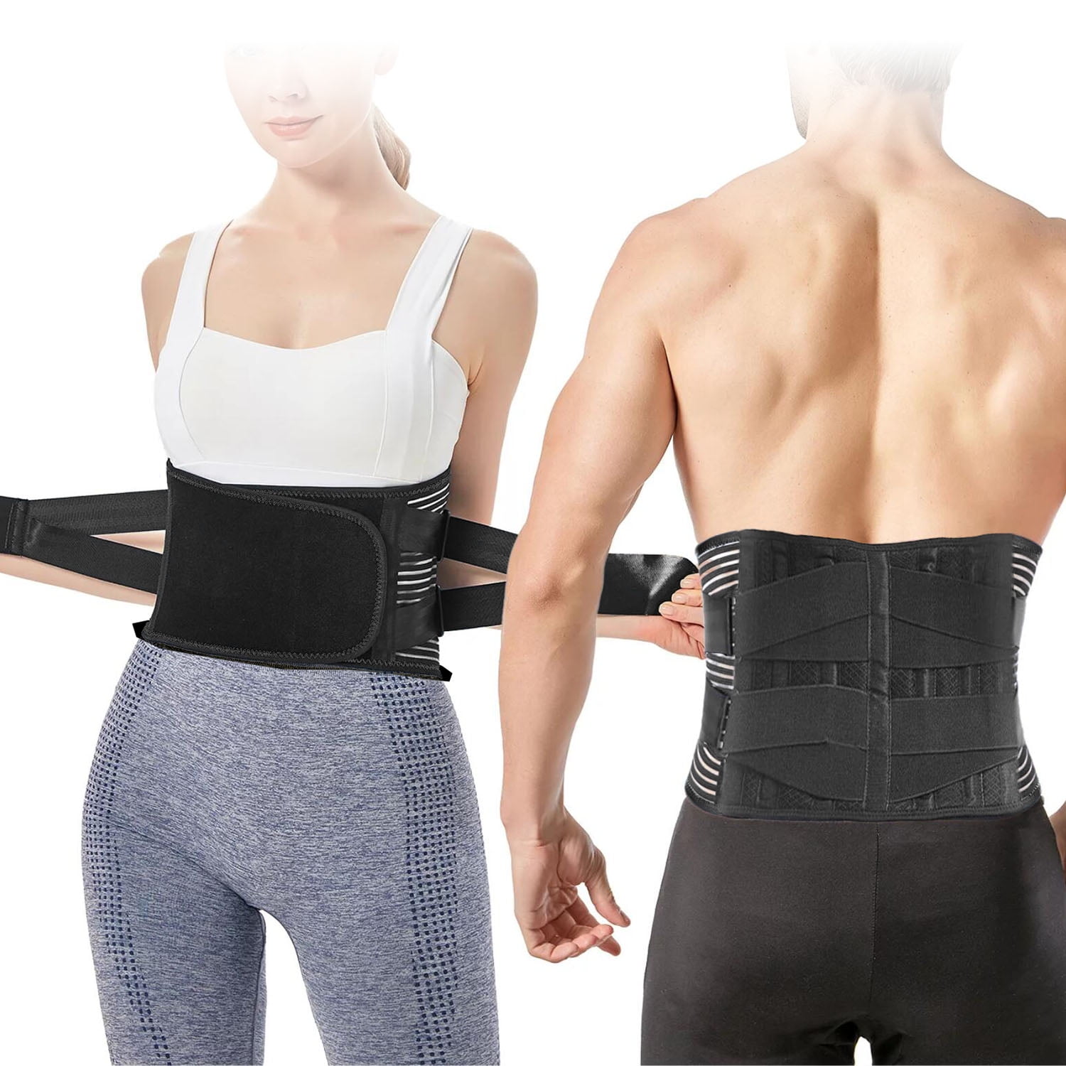 NYOrtho Back Brace Lumbar Support Belt - For Men And Women, Instantly  Relieve Lower Back Pain, Maximum Posture And Spine Support, Adjustable,  Breathable With Removable Suspenders