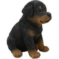thumbnail image 2 of Ebros Lifelike Realistic Sitting Rottie Rottweiler Puppy Dog Statue 6.25" Tall, 2 of 5