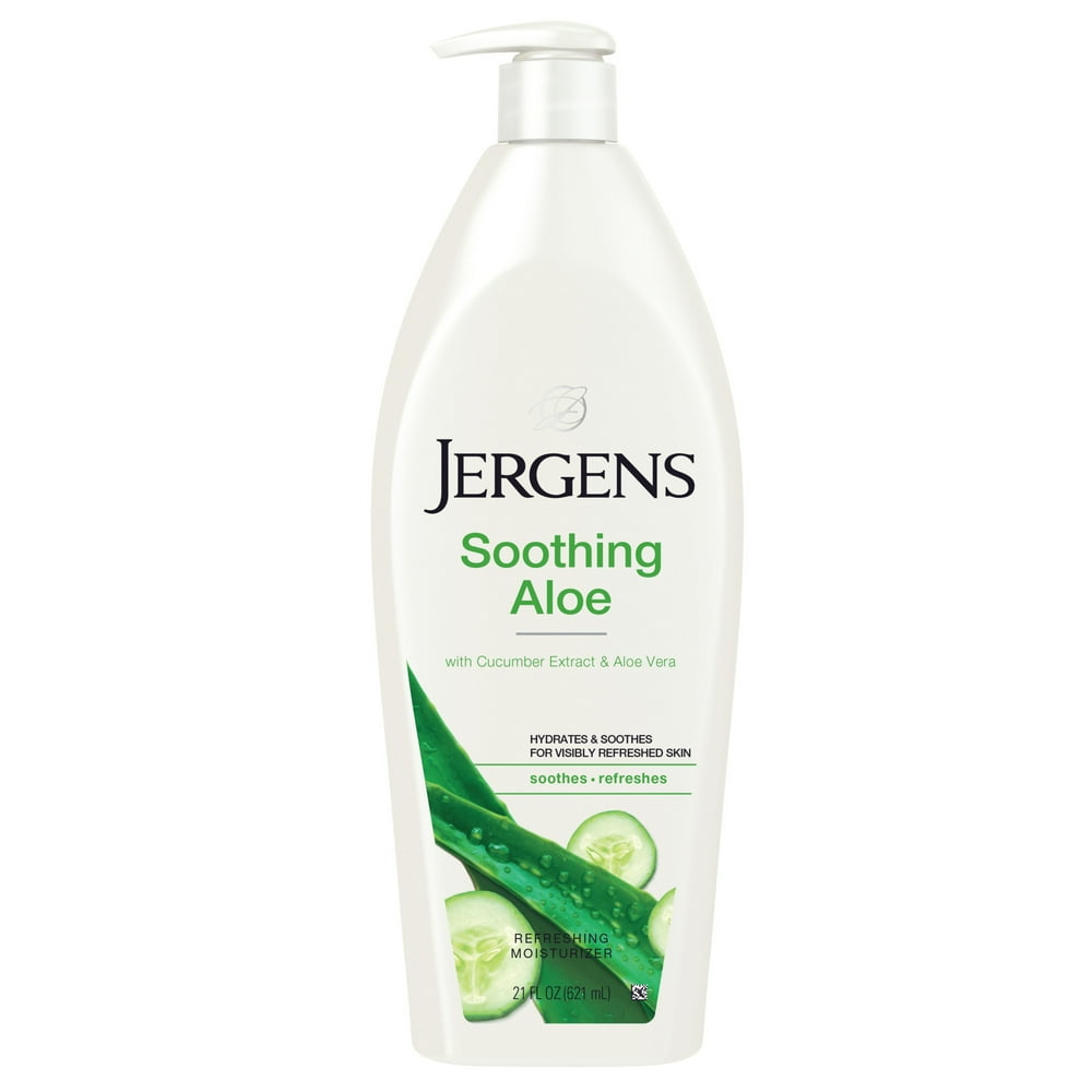 Jergens Soothing Aloe Refreshing Body Lotion w/ Aloe Vera & Cucumber Extract, 21 fl oz Walmart