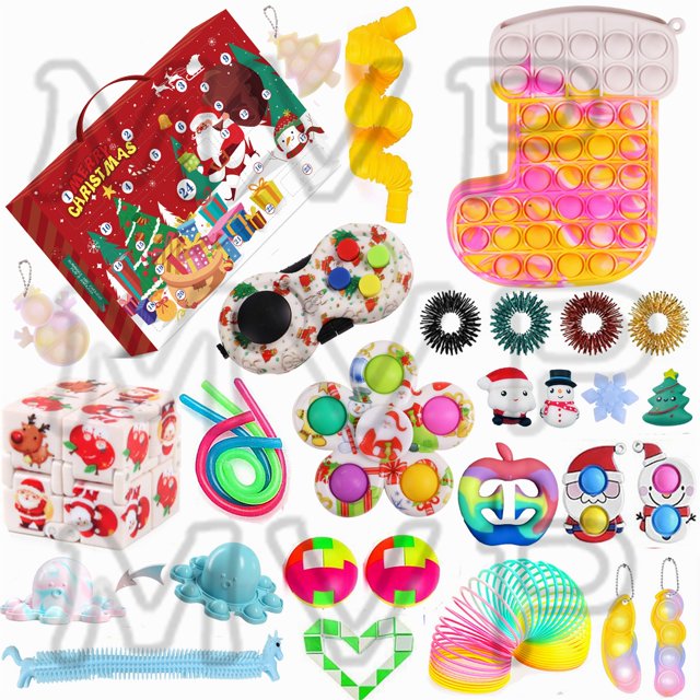 TheFound Press Type Decompression Toy Kit Christmas Fingertip Sensory Toys