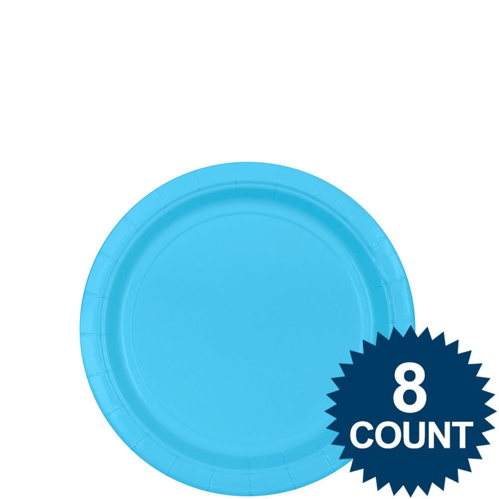 aqua paper plates