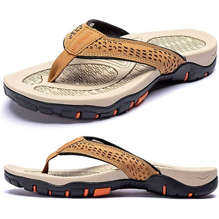 

Mixsnow Mens Thong Sandals Indoor and Outdoor Beach Flip Flop