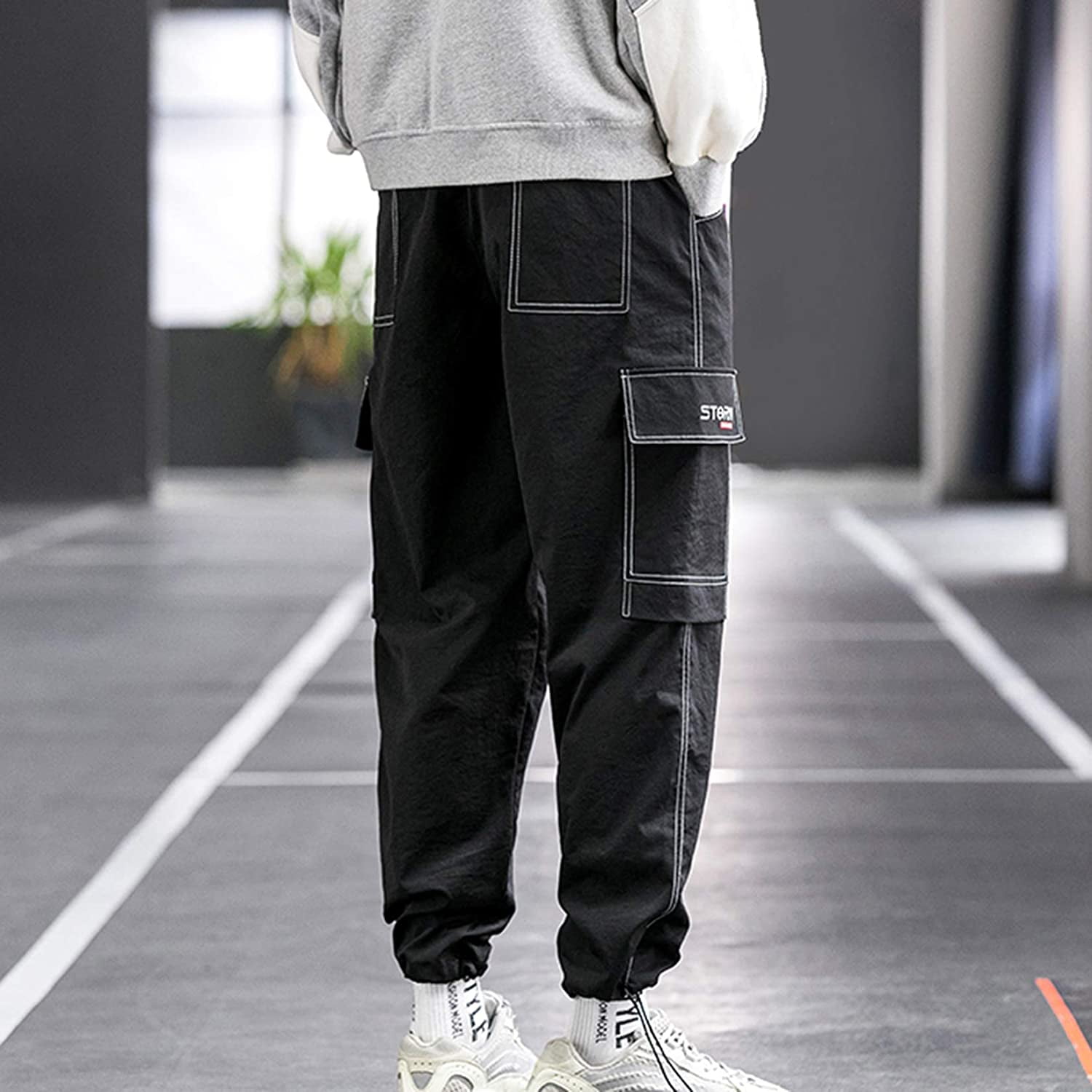 Lu's Chic Men's Jogger Cargo Pants 