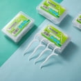 thumbnail image 3 of 50 palillos de hilo dental desechables para el hogar de grado alimenticio en caja de plástico de alta tensión, 3 of 5