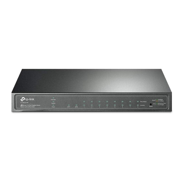 TP-Link TL-SG2210P V3| Jetstream 8 Port Gigabit Smart Managed PoE Switch | 8 PoE+ Ports @61W, 2 SFP