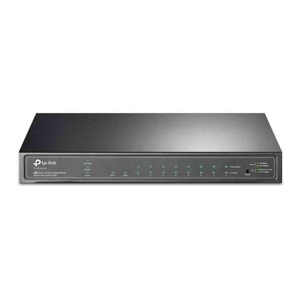 TP-Link TL-SG2210P V3| Jetstream 8 Port Gigabit Smart Managed PoE Switch | 8 PoE+ Ports @61W, 2 SFP