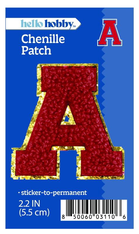 Hello Hobby Chenille Red Letter A