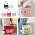 thumbnail image 2 of FENOHREFE Women PU Leather Shoulder Bag Clear Crossbody Bag Student Book Bag Japanese Styles Messengers Bag Lovely Itabag, 2 of 8
