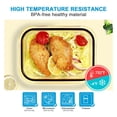thumbnail image 4 of DAS TRUST Lot de 5 Contenants Alimentaires en Verre Ambré de 36 Oz, Contenants de Préparation de Repas Réutilisables, Organisateurs de Réfrigérateur, Contenant à Lunch pour Adultes, Contenants de Conservation des Aliments avec Couvercle, Hermétique, Rangement pour Pizza, Salade, 4 of 8