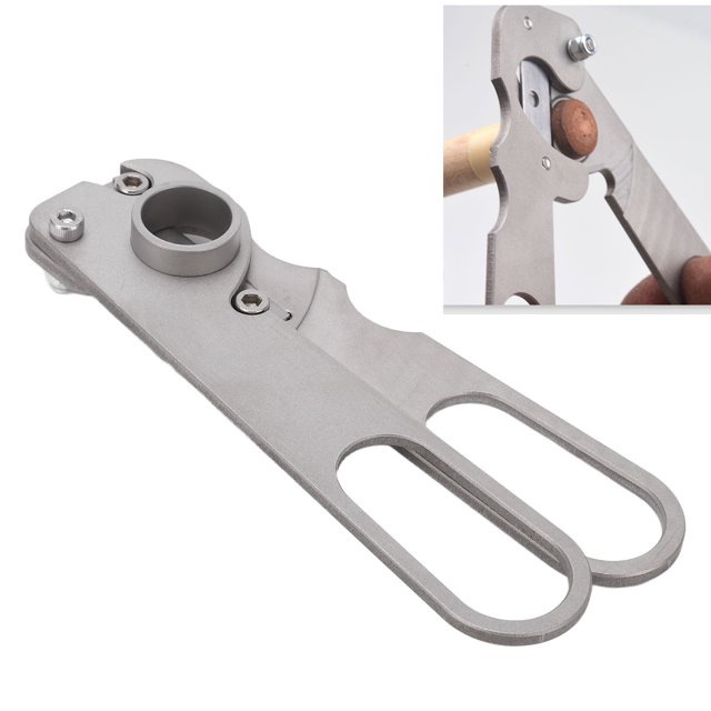 Cutter de Pointe en Métal, Outil d'Excision Ergonomique de Pointe de Billard de Haute Résistance Durable pour les Têtes de Club dans les 16 Mm / 0,6 Po