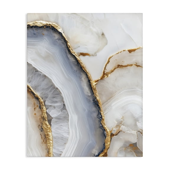 Stupell Industries Contemporary Golden Marble Flow Canvas Art, 16 x 20, by Svetlana Aleynikova