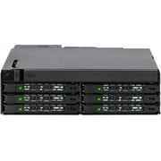 ICY DOCK MB606SPO-B ToughArmor MB606SPO-B 6 x 2.5" SAS/SATA SSD/HDD & Ultra Slim ODD Backplane Cage for External 5.25" Bay