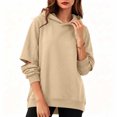 thumbnail image 5 of Tbopshirt Hoodies for Women Loose Casual Hoodie Long Sleeve Panel Splicing Pullover Sweatshirt for Daily Leisure & Street Style, 5 of 7