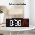 thumbnail image 4 of Fufafayo under $5 Digital Alarm Clock, Electronic Digital Alarm Clock, Multi-Functional LED Clock with Date and Temperature, Adjustable Brightness Display, Dual Power Option, 4 of 6