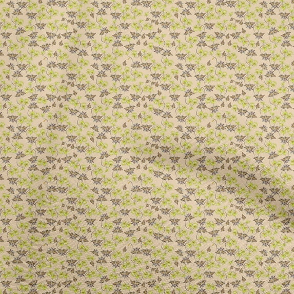 oneOone Cotton Flex Peach Fabric Floral Sewing Fabric By The Yard Printed Diy Clothing Sewing Supplies 40 Inch Wide