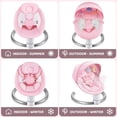 thumbnail image 6 of HARPPA Electric Baby Swing for Infants with Remote Control, 5 Sway Speed, Pink, 6 of 10