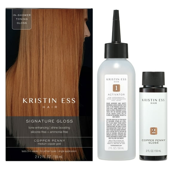 Kristin Ess Signature Hair Gloss - Copper Penny - Medium Copper Gold, 1 Application Hair Color