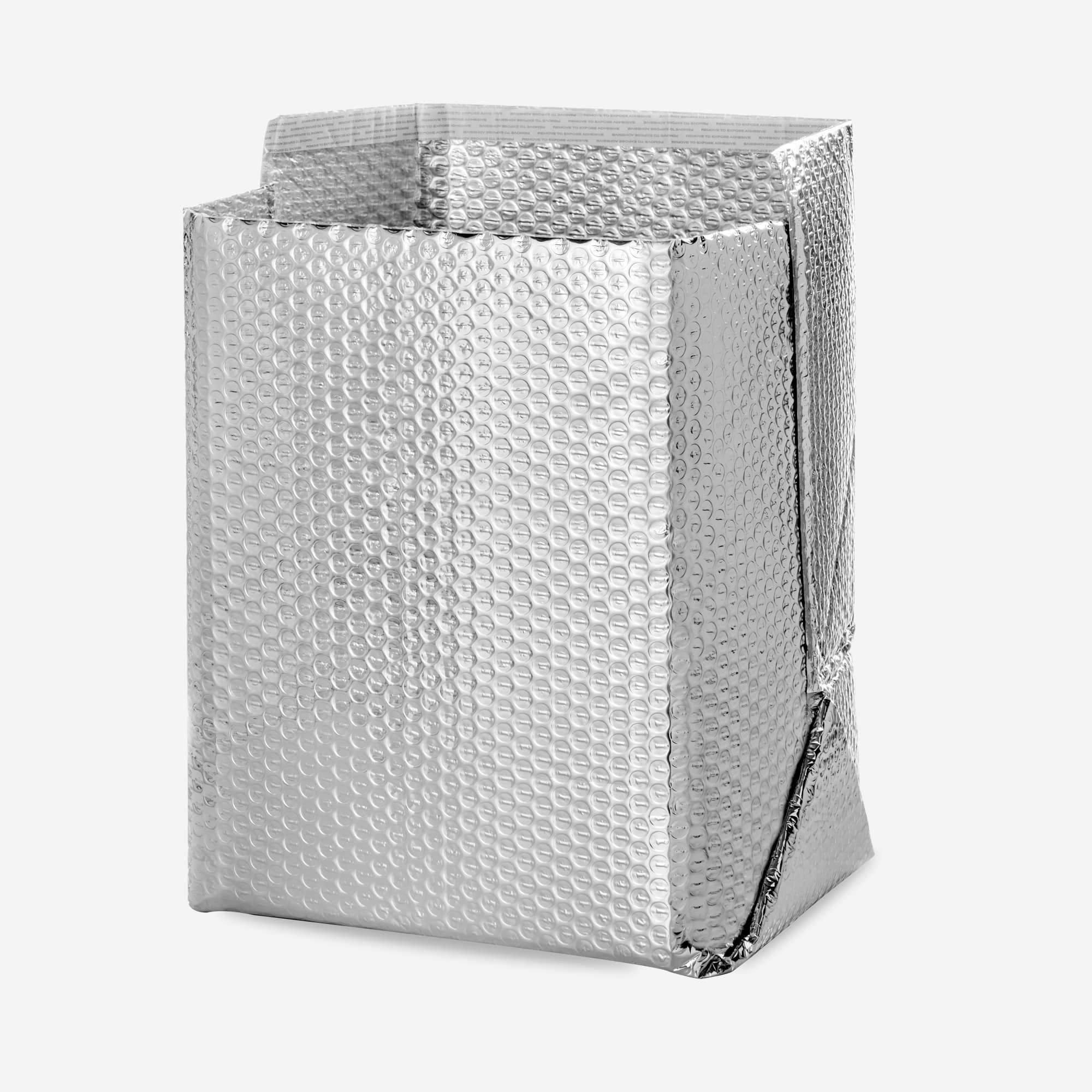 HOLPACK 12 in x 10 in x 9 in Thermal Insulated Bubble Carton Liners, 25-pack MADE IN USA