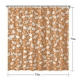 thumbnail image 5 of Fall Harvest Thanksgiving Pumpkin Shower Curtain,Autumn Leaves with Pumpkins Farmhouse Bath Curtain,Maple Leaves Bathroom Accessories Botanical for Bathroom Curtain Liner Set with Hooks,72X72in, 5 of 6