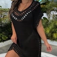 thumbnail image 6 of Women's Swim Cover Ups Beach Cover Up for Women Swimsuit Cover Up Hollow Out Swimwear Beach Bathing Suit Bikini Coverups, 6 of 8
