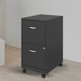 thumbnail image 3 of Space Solutions 18 Inch 2 Drawer Mobile Organizer Office Cabinet, Charcoal, 3 of 9