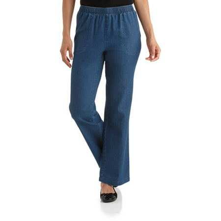White Stag - Women's Denim Pull-On Pants - Walmart.com
